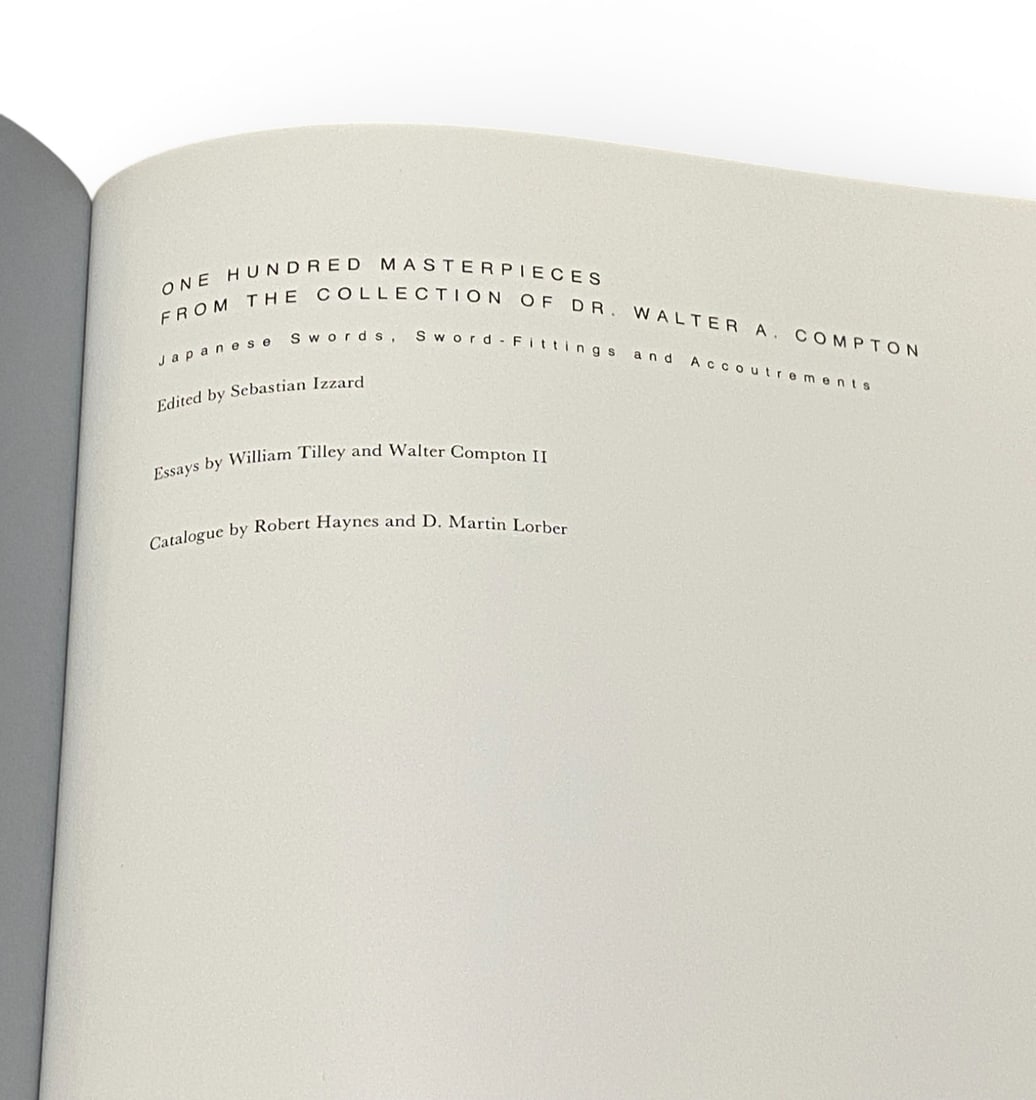 Japanese Sword Reference Book: One Hundred Masterpieces from Collection of Dr. Walter A. Compton - 10