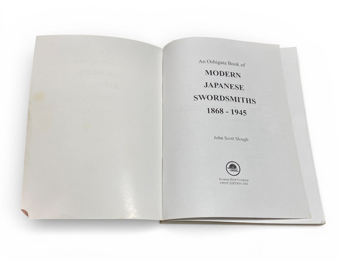 An Oshigata Book of Modern Japanese Swordsmiths 1868-1945 by John Scott Slough  - 4