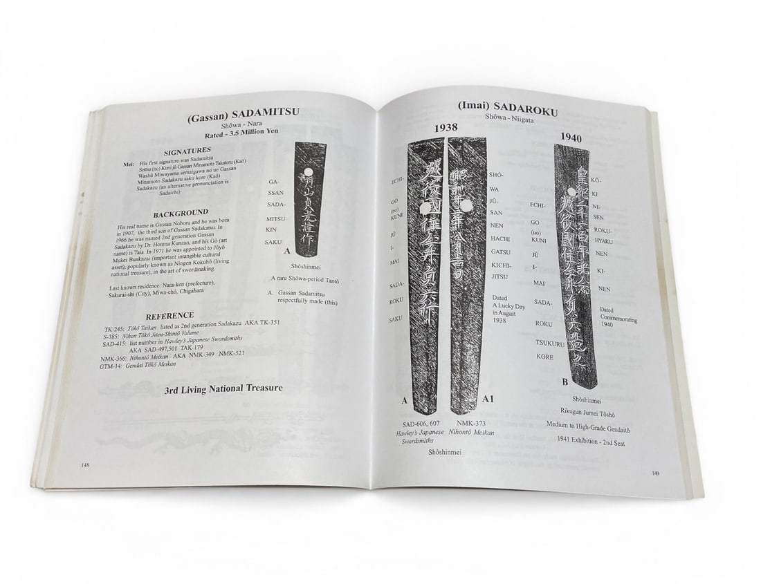 An Oshigata Book of Modern Japanese Swordsmiths 1868-1945 by John Scott Slough  - 5