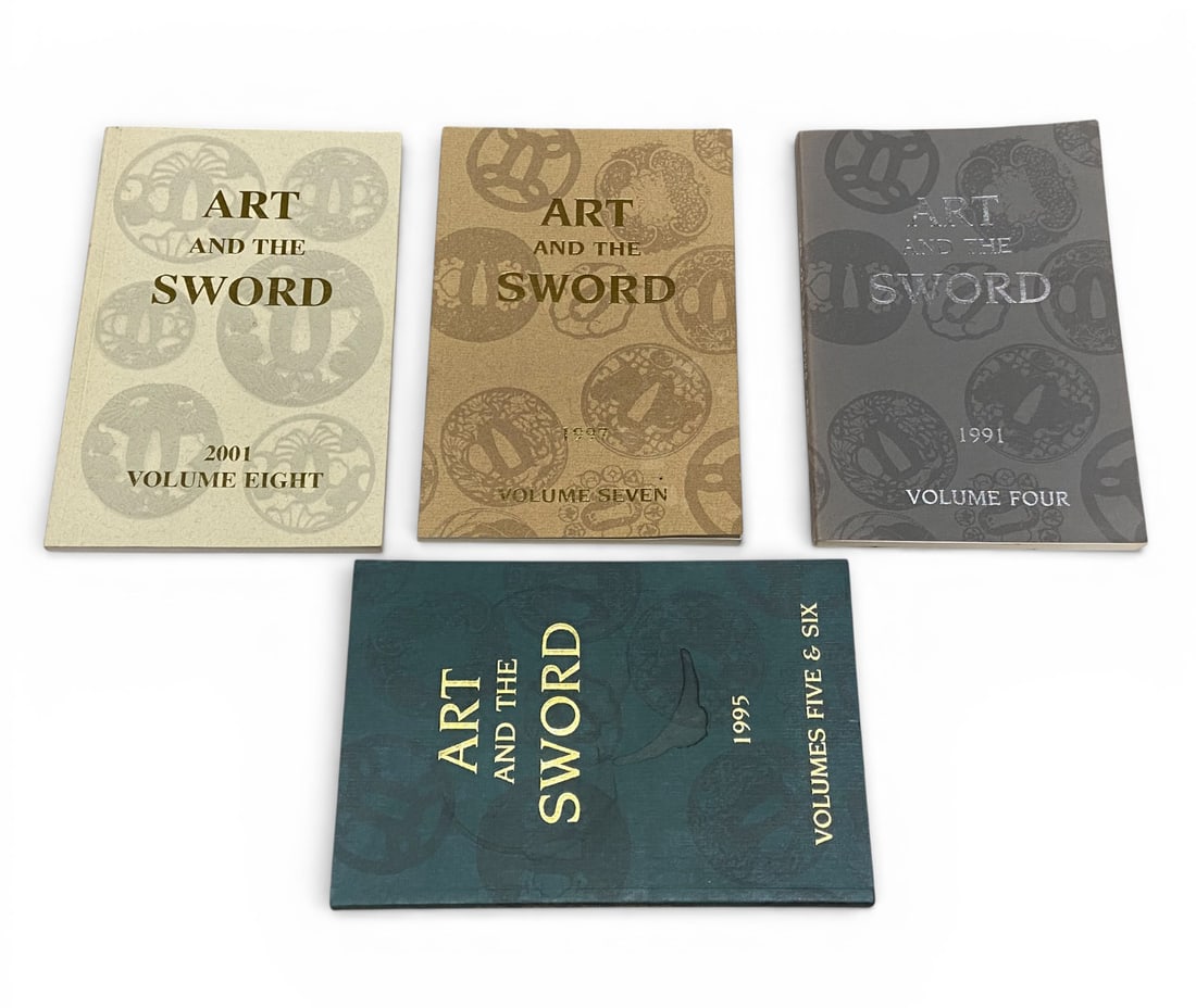 (4) Collectible Japanese Sword Art and the Sword Paperback Books 1991-2001: Volumes 4,5,6,7,8  - 2