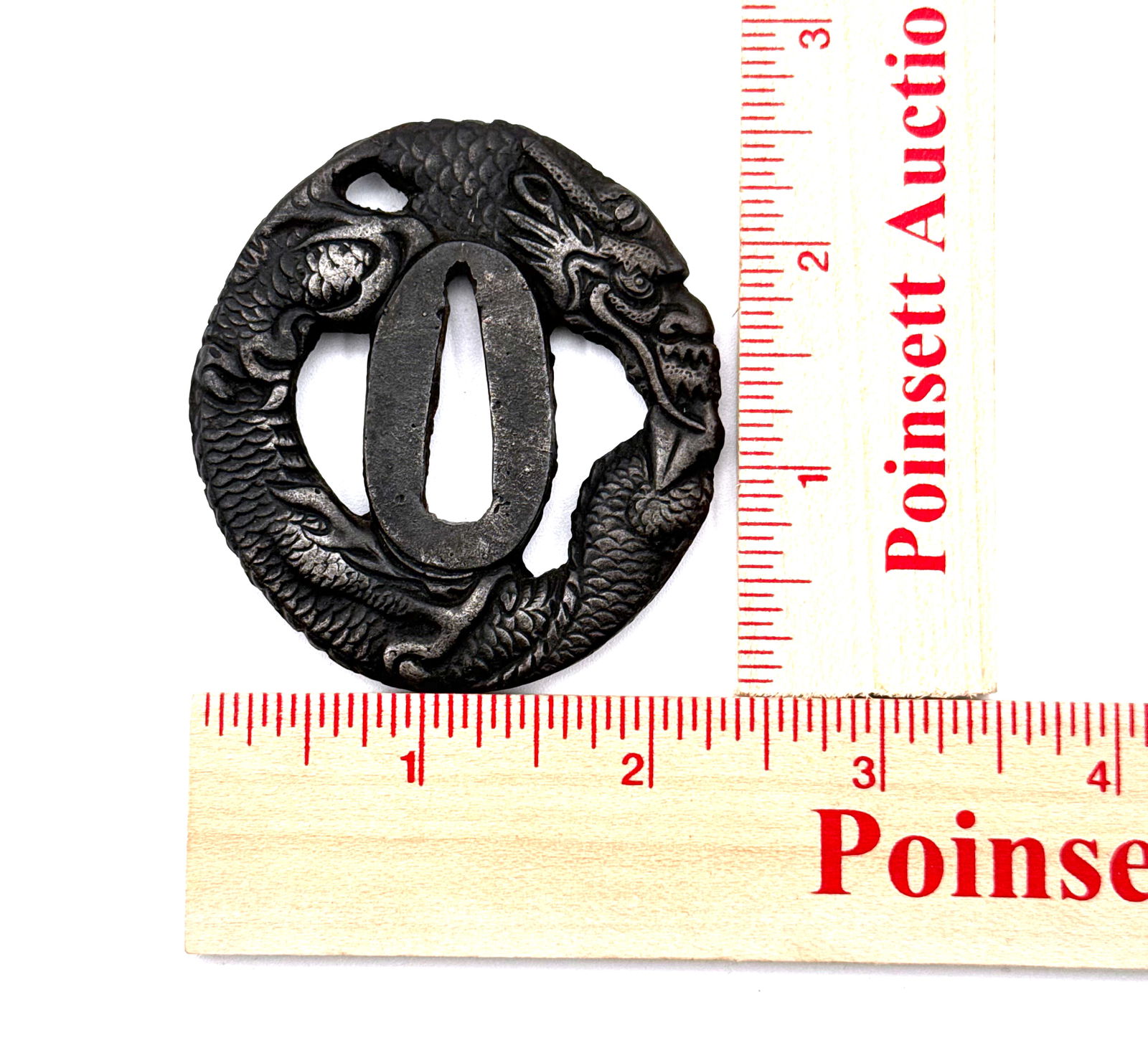 Original Vintage Japanese Sword Guard (Tsuba) - 3