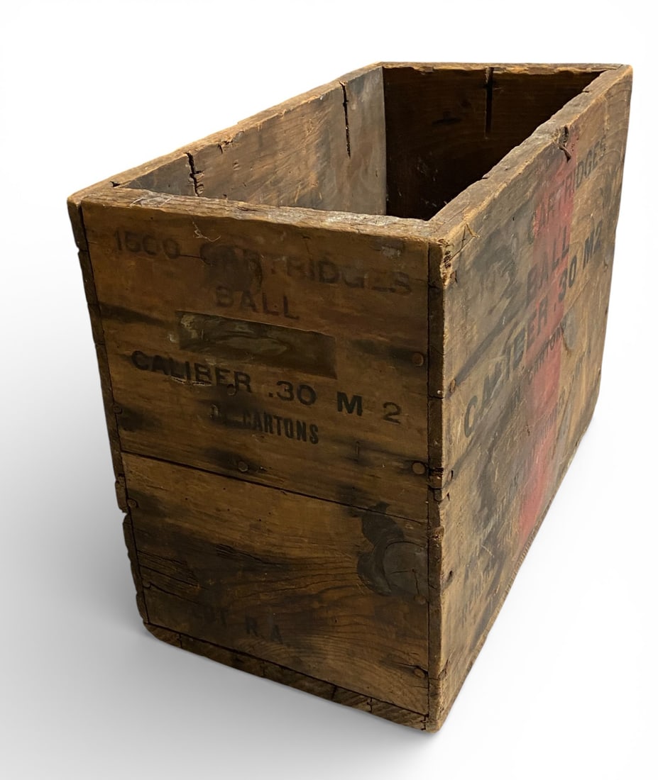 WWII 30-06 Empty Ammo Crate Without Lid - 2