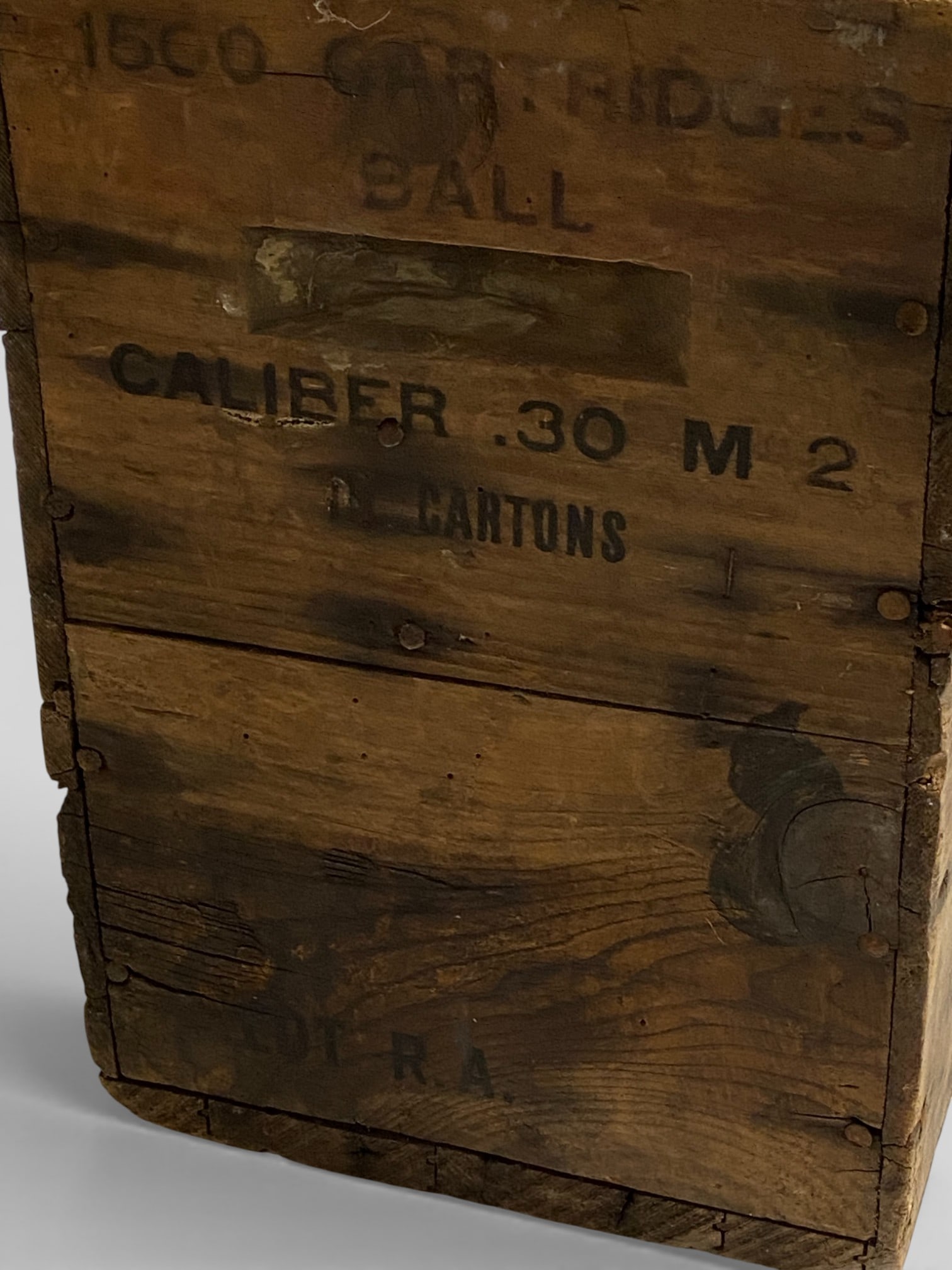 WWII 30-06 Empty Ammo Crate Without Lid - 3