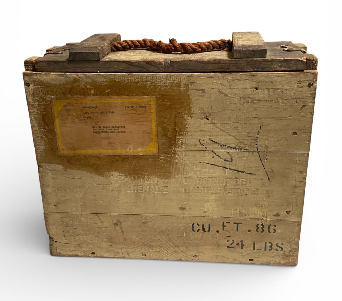 WWII .45ACP Empty Ammo Crate - 6