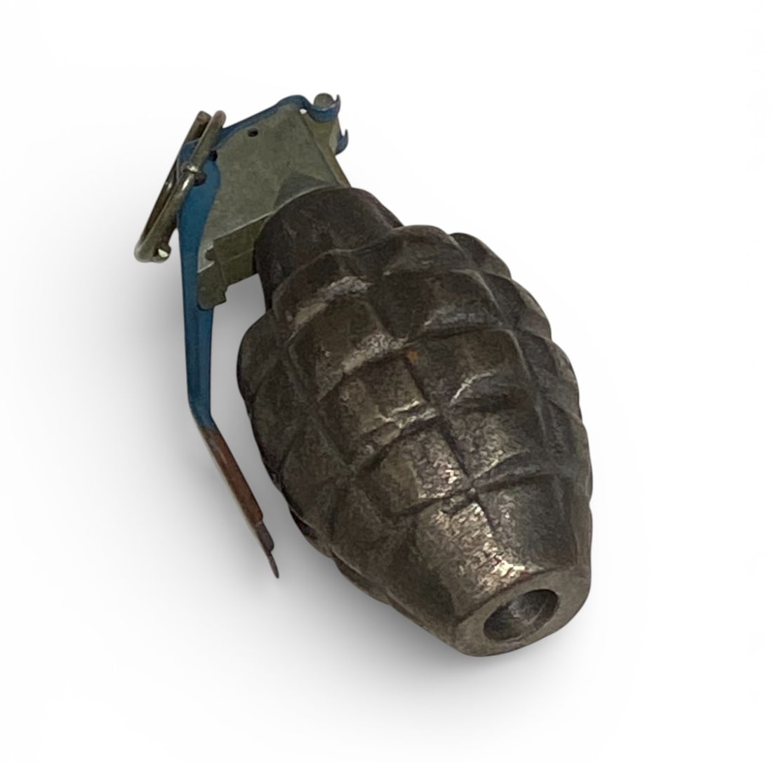 WWII Inert MK2 Cast Iron Pineapple Grenade (1 of 6)