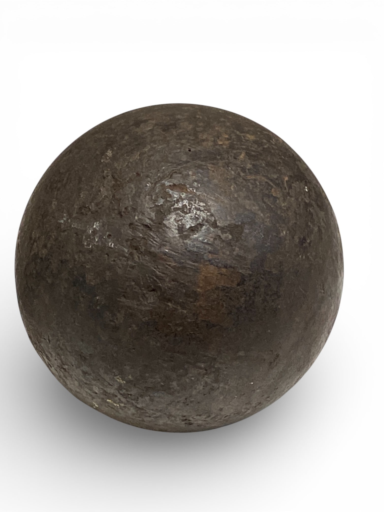 Civil War Cannon Ball 31.8lbs on a Wood Stand - 6