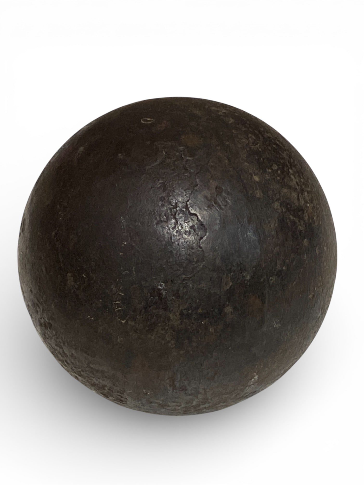 Civil War Cannon Ball 31.8lbs on a Wood Stand - 8
