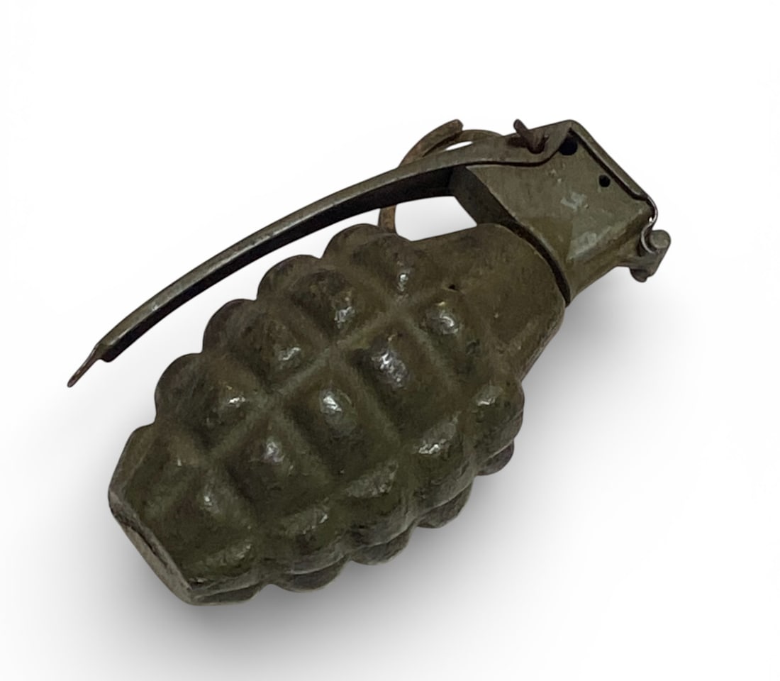 Inert Cast Iron Pineapple Grenade: See photos