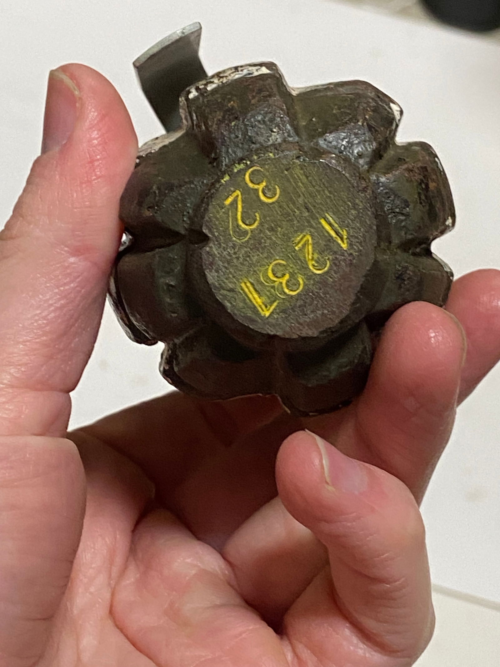 Inert WWII Soviet Russian F1 Hand Grenade - 3