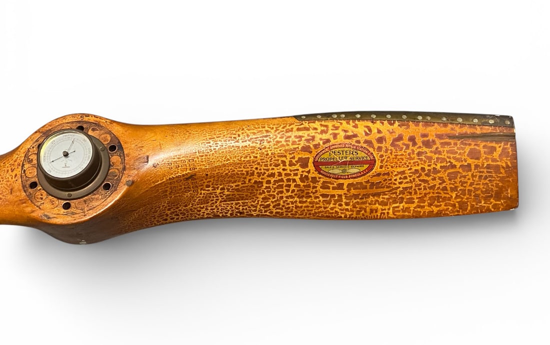 WWII Propeller by Sensenich - Roosevelt Field - Pesters Propeller Service & Convoy Ahead Sign - 3