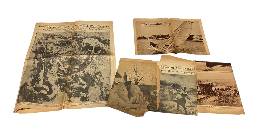 WWI Graphic History/Pictorial Newspaper and Clipping Lot  - 2