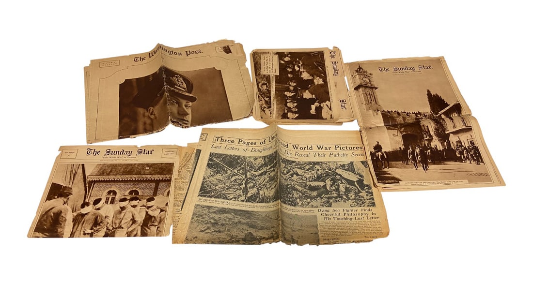 WWI Graphic History/Pictorial Newspaper and Clipping Lot  - 4