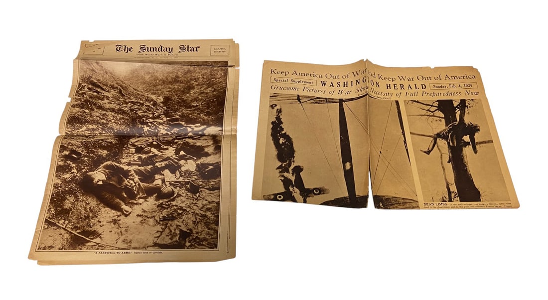 WWI Graphic History/Pictorial Newspaper and Clipping Lot  - 7