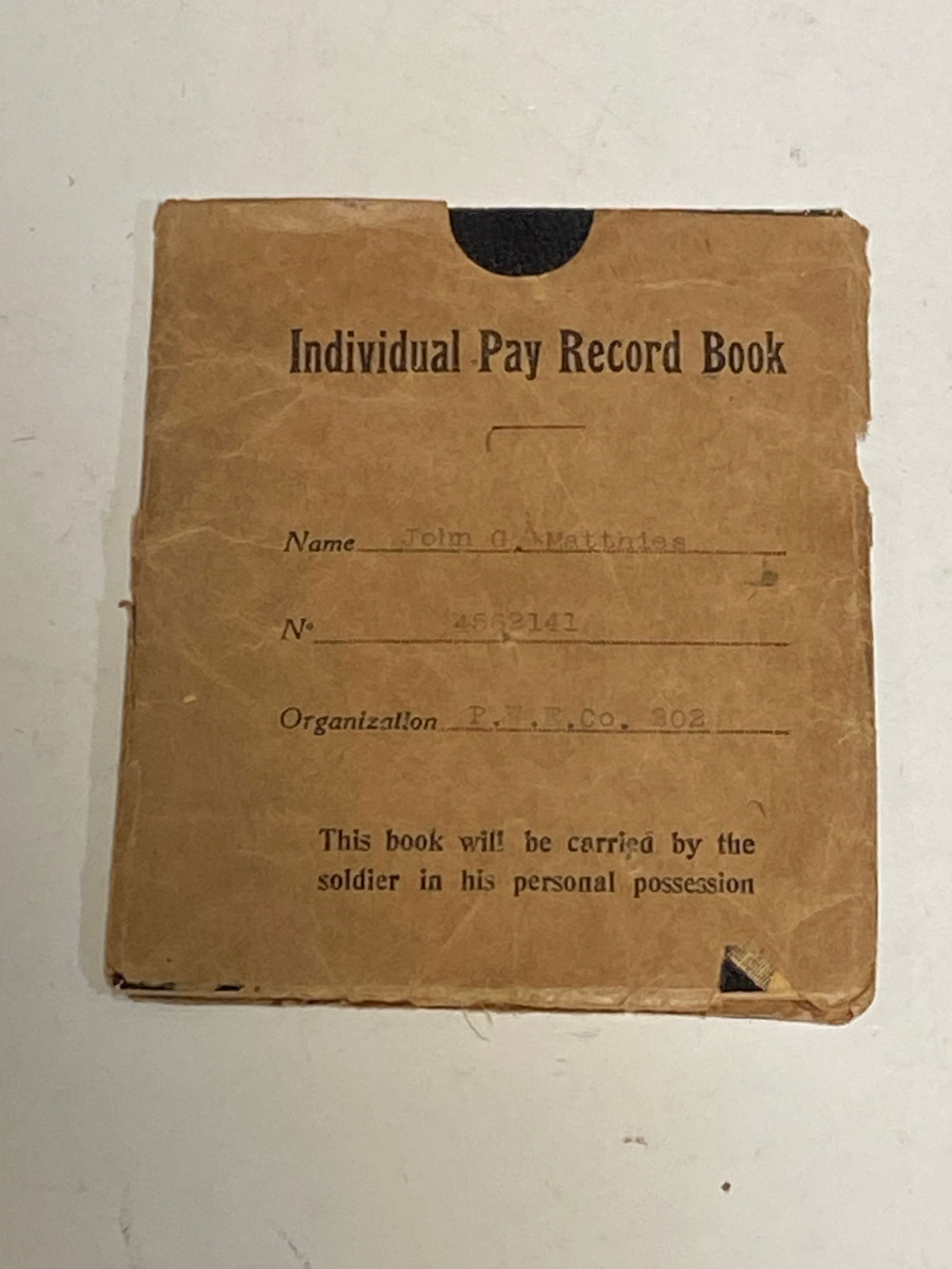 Various WWI Booklets and Pay Record Book - 12