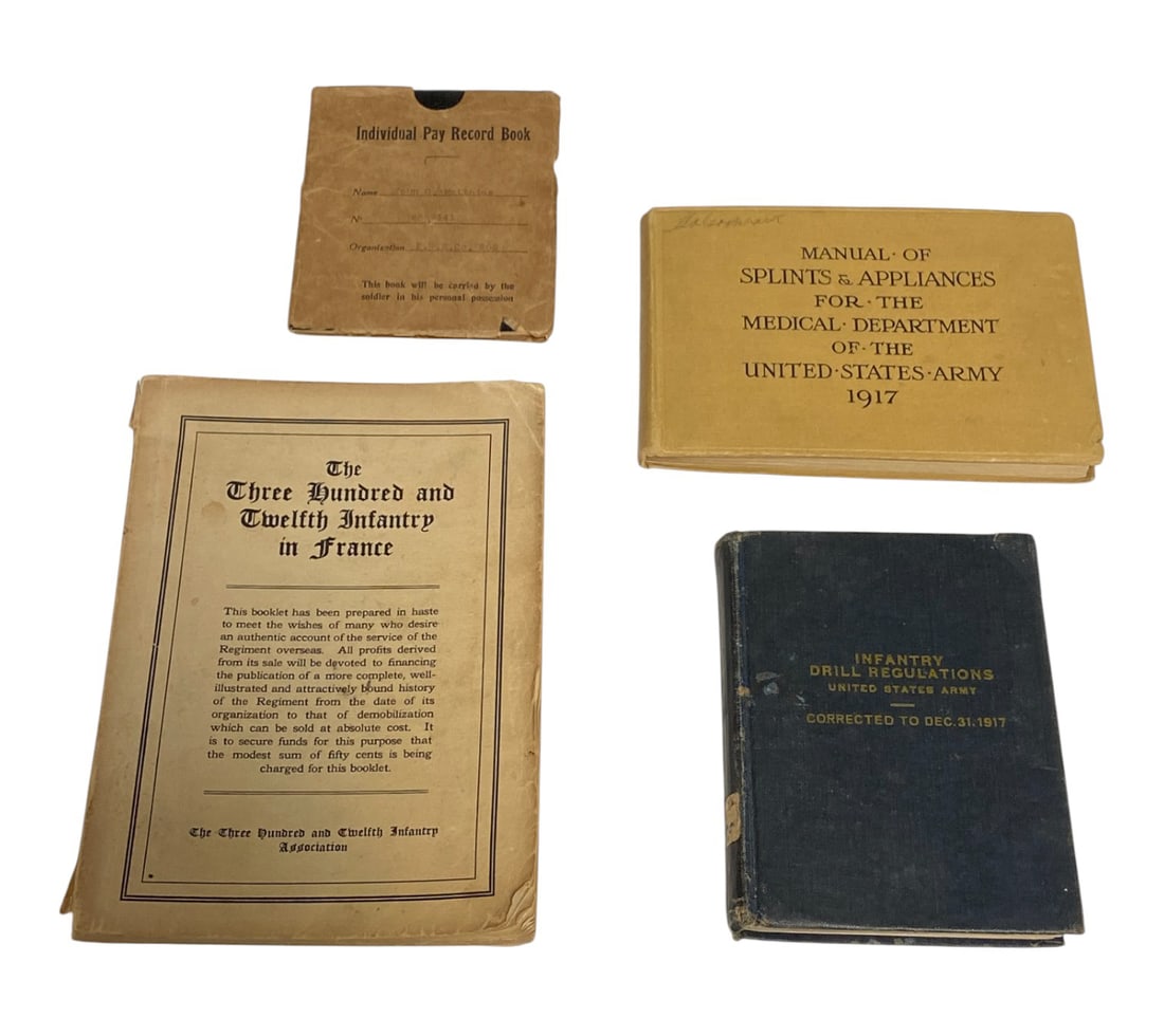 Various WWI Booklets and Pay Record Book (1 of 15)