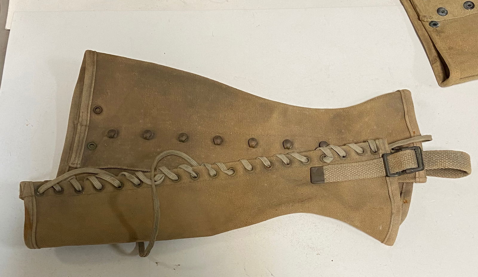 (5) Canvas Leggings/Gaiters and (2) Leg Wraps  - 5