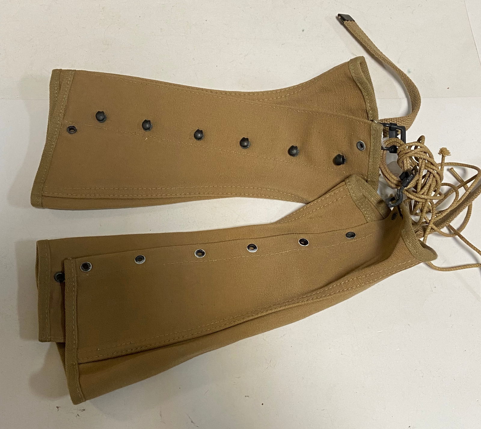 (5) Canvas Leggings/Gaiters and (2) Leg Wraps  - 8