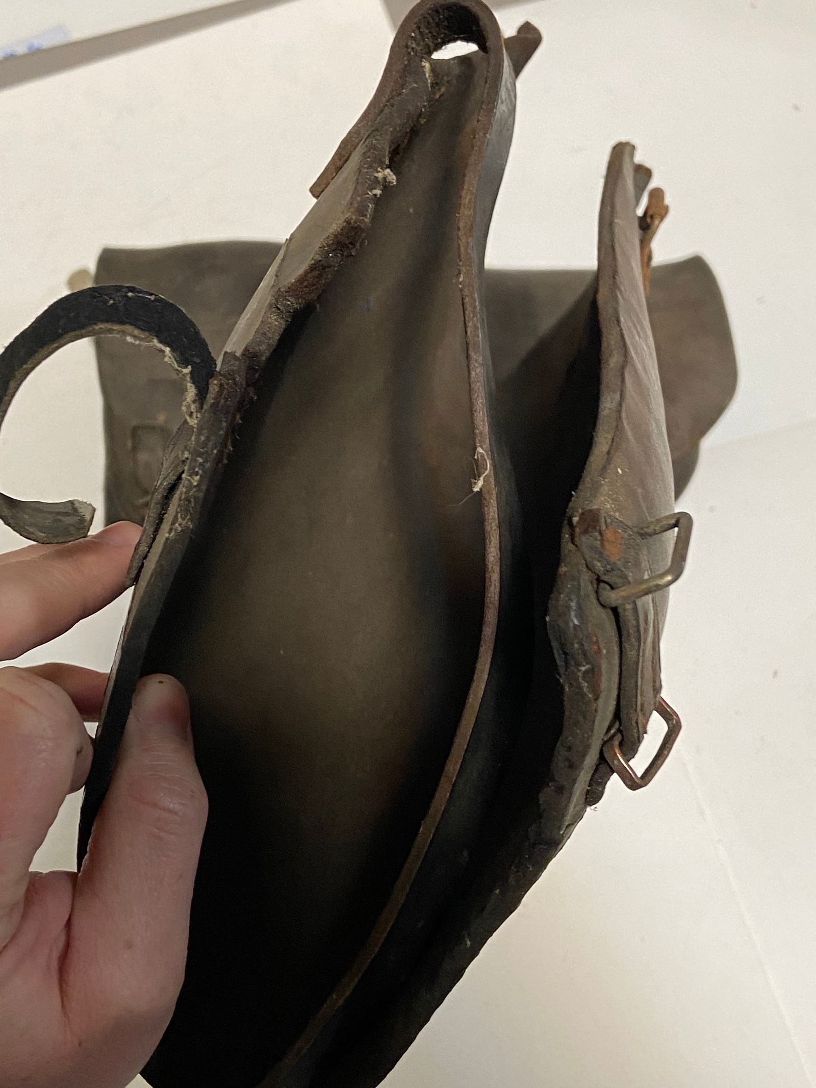 Early Pre-WWI Leather Cavalry Leggings/Gaiters - 3