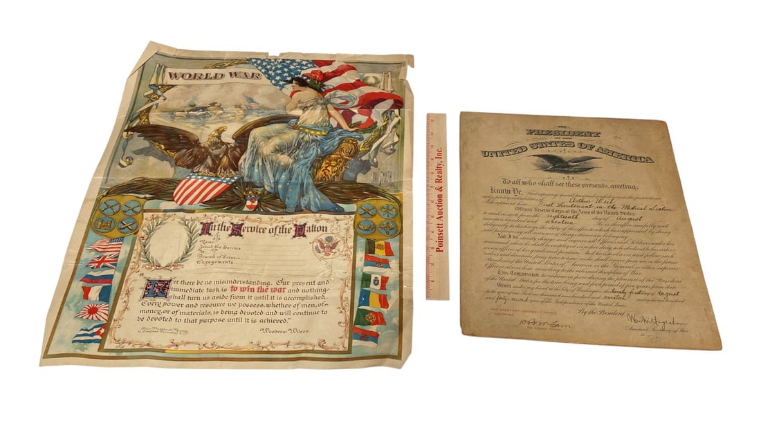 WWI Military Document and Poster  - 2