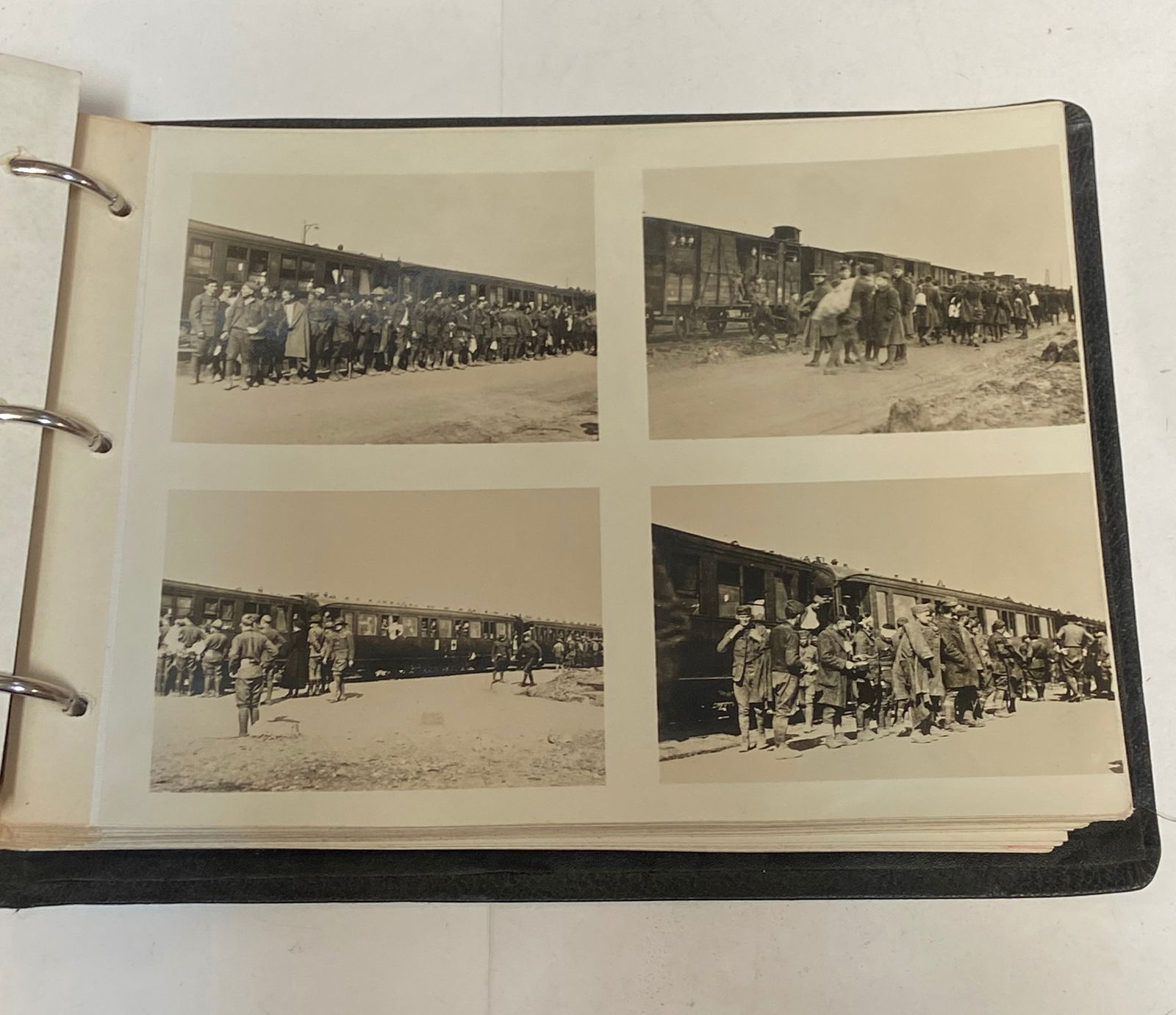 Rare WWI Base Hospital Unit 14 in France Photo Album and Rare French 1877 Canteen - 5