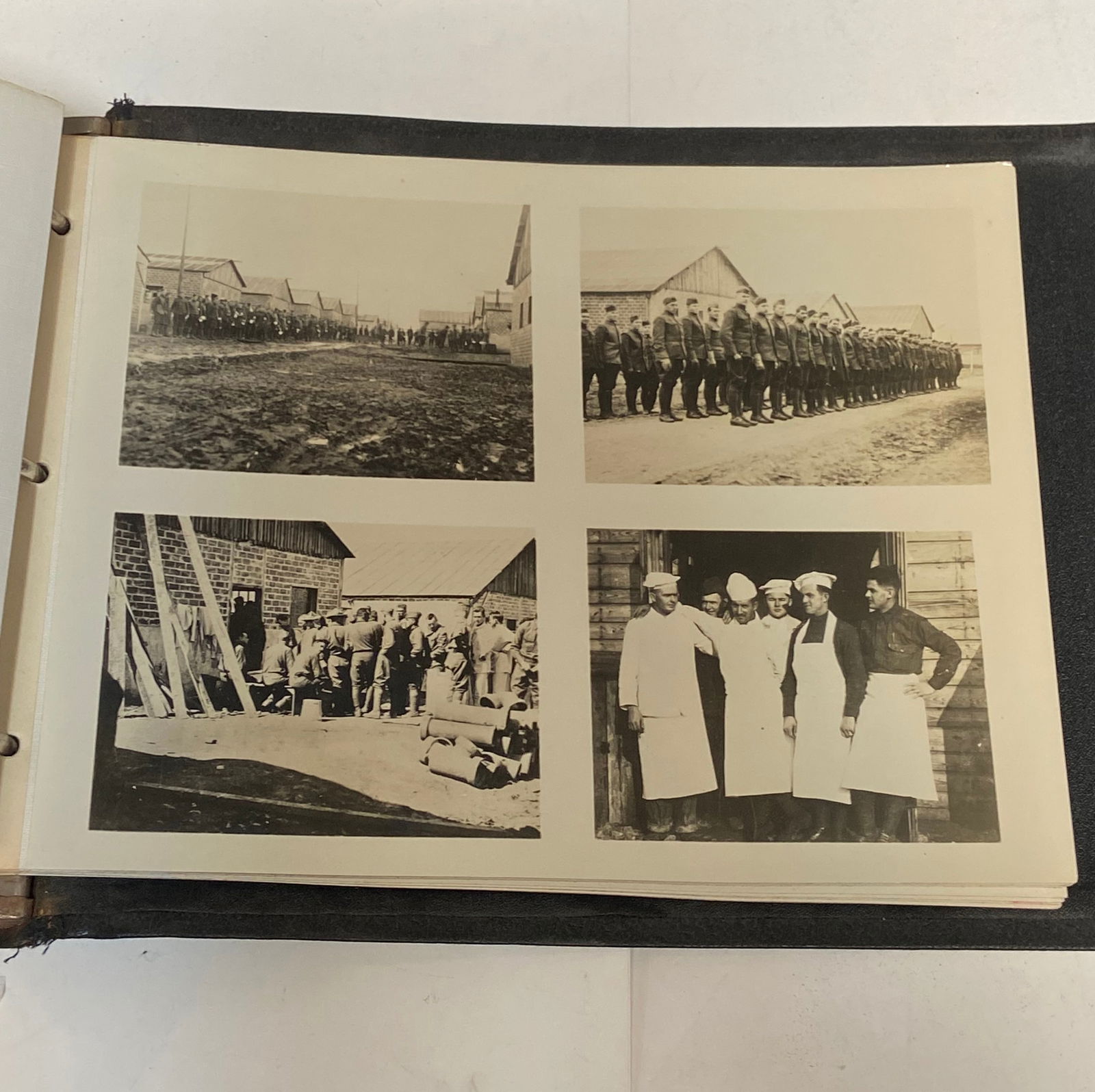 Rare WWI Base Hospital Unit 14 in France Photo Album and Rare French 1877 Canteen - 8