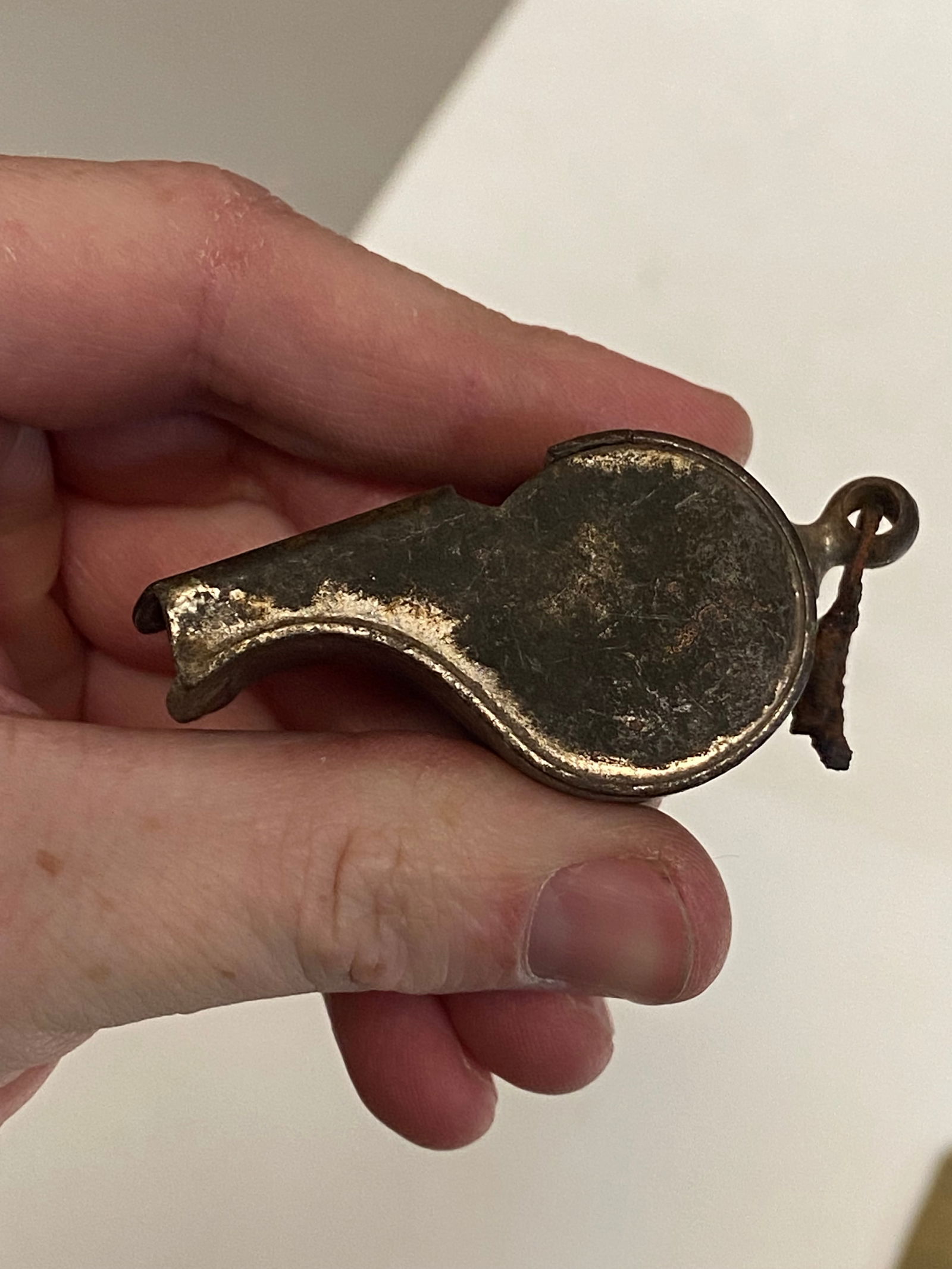 (2) Vintage Military Whistles and Embroidered Handkerchief/Napkin - 2