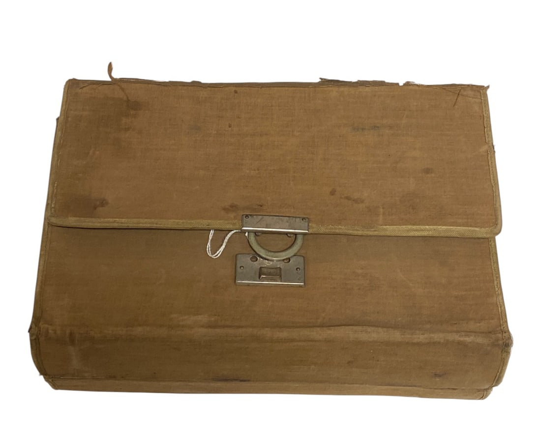 Extremely Interesting WWI Era US-Named Housewife Kit : Named to Mrs. R.A. Hicks from Kansas City, MO, 2510 Elmwood Avenue. Kit comes with a bunch of useful household supplies, including sewing materials with sewing needles, thread, medical supplies. Inclu