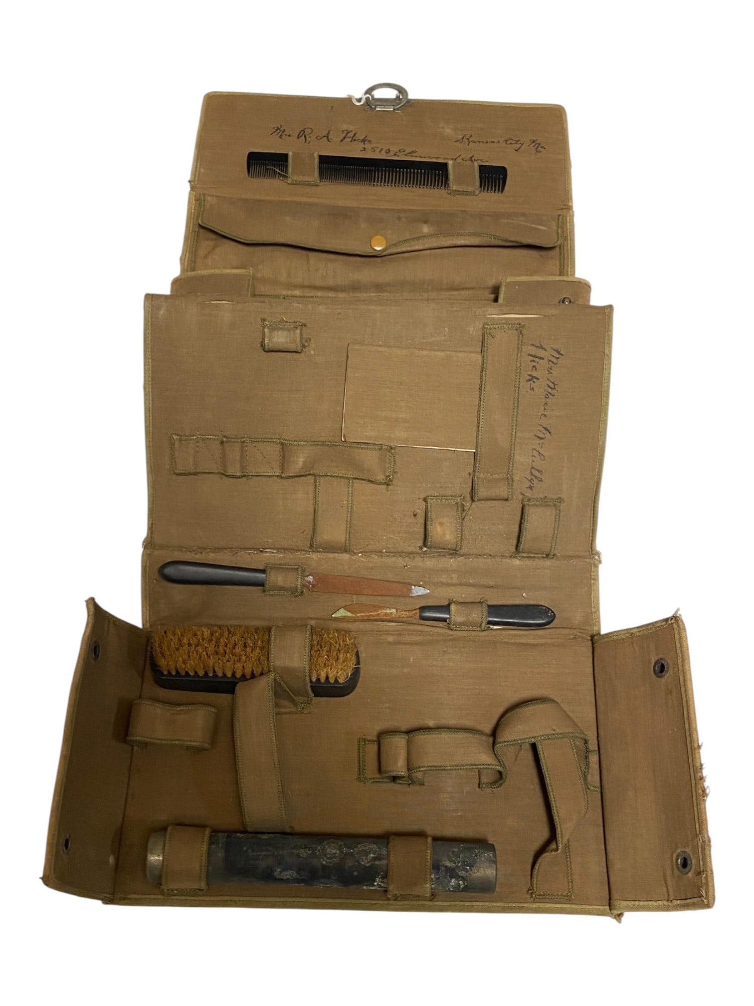 Extremely Interesting WWI Era US-Named Housewife Kit  - 3