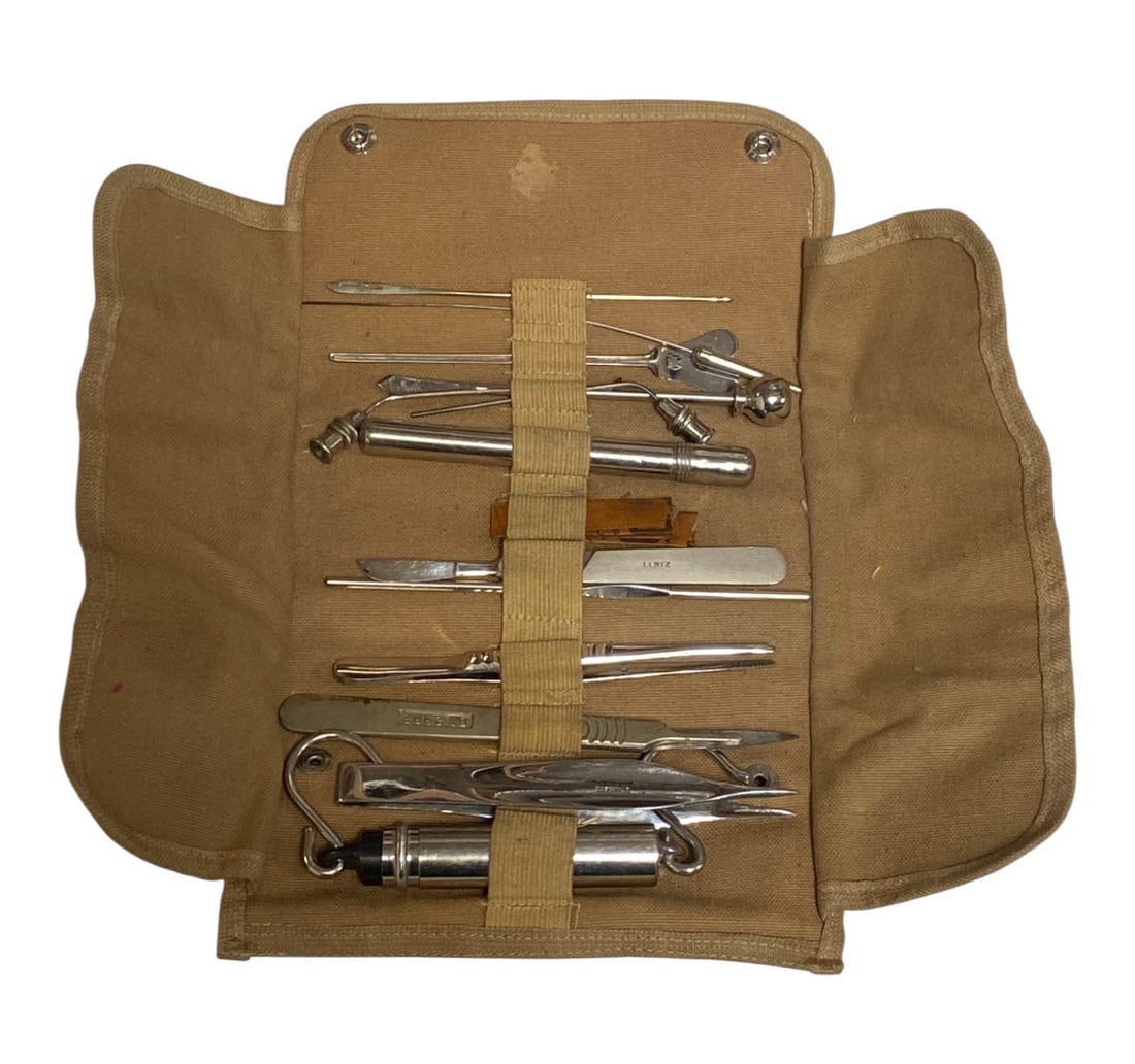 13pc. WWI US Med Roll Pouch  - 2