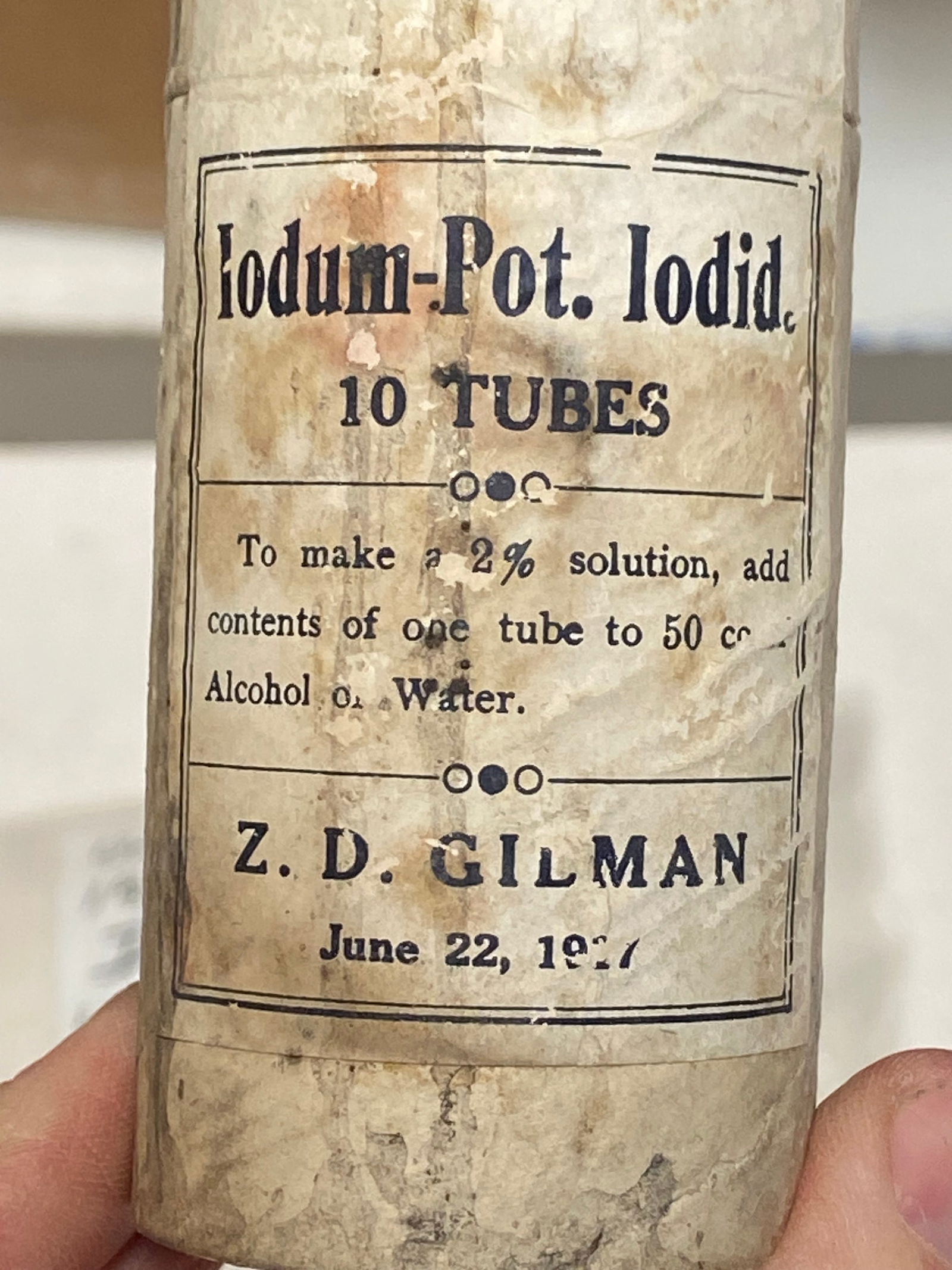 Rare Unopened WWI US Training First Aid Instruction Pack Dated 1917 and Iodine Tubes Dated 1917 - 2