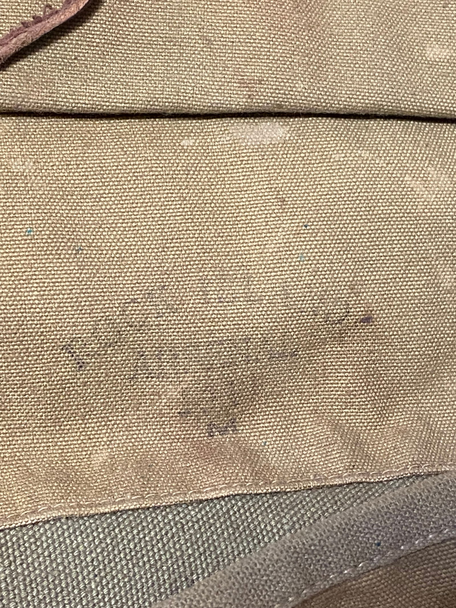 Nice Rock Island Arsenal Pre-WWI 1914 Dated WWI Model 1908 Haversack Bag with Leather Sling  - 3