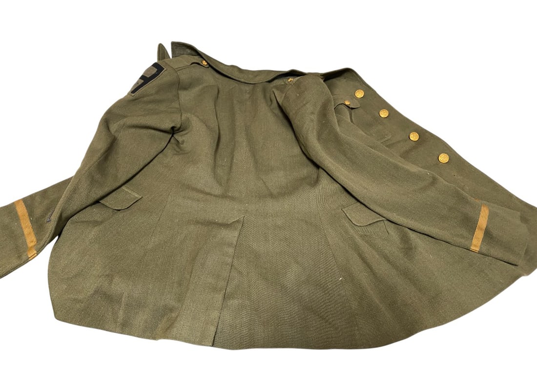 WWI 1st Army Medical Officers Uniform and Pants Dated 1919 With Medal and Insignia - 13