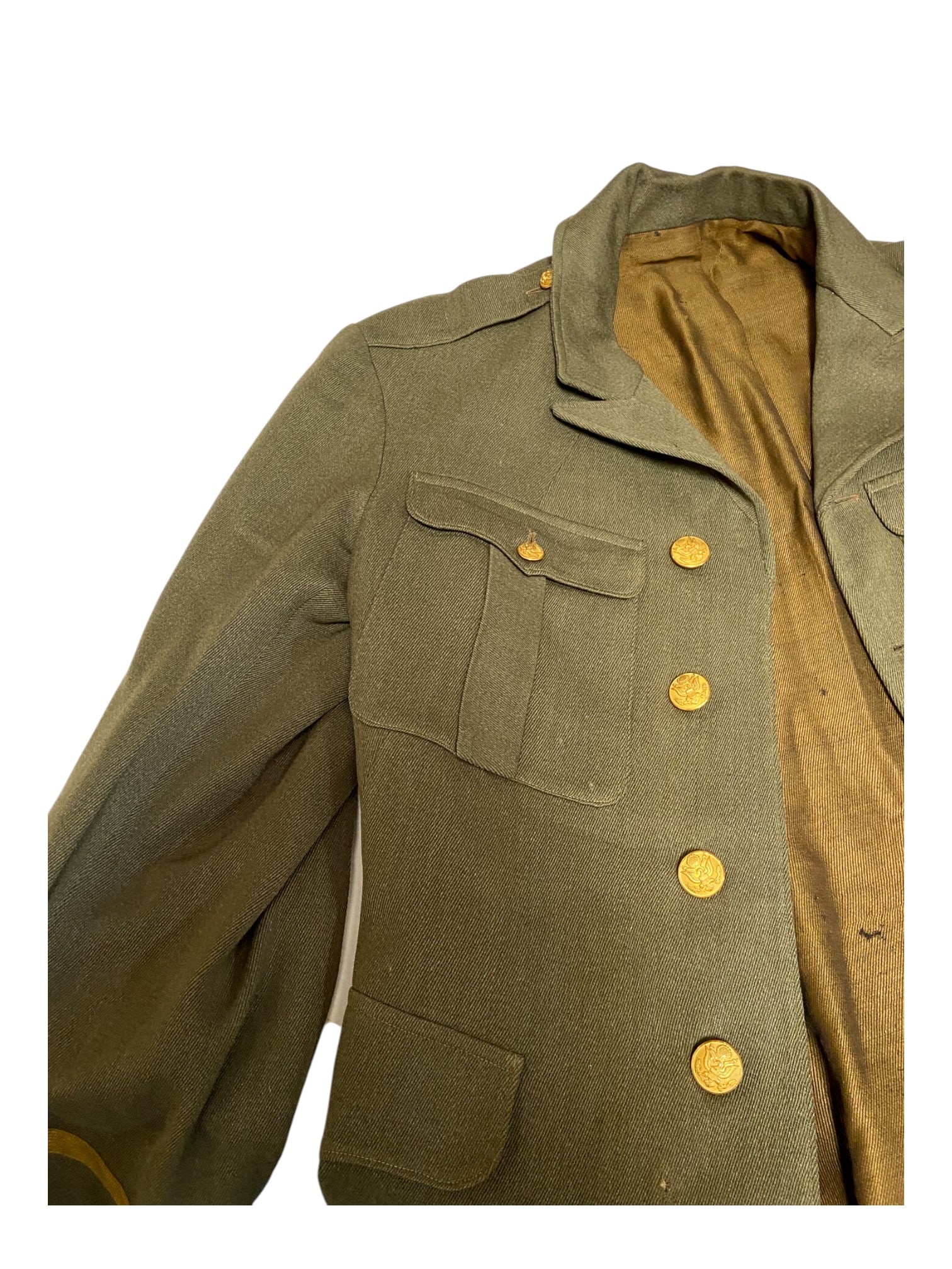 WWI 1st Army Medical Officers Uniform and Pants Dated 1919 With Medal and Insignia - 6