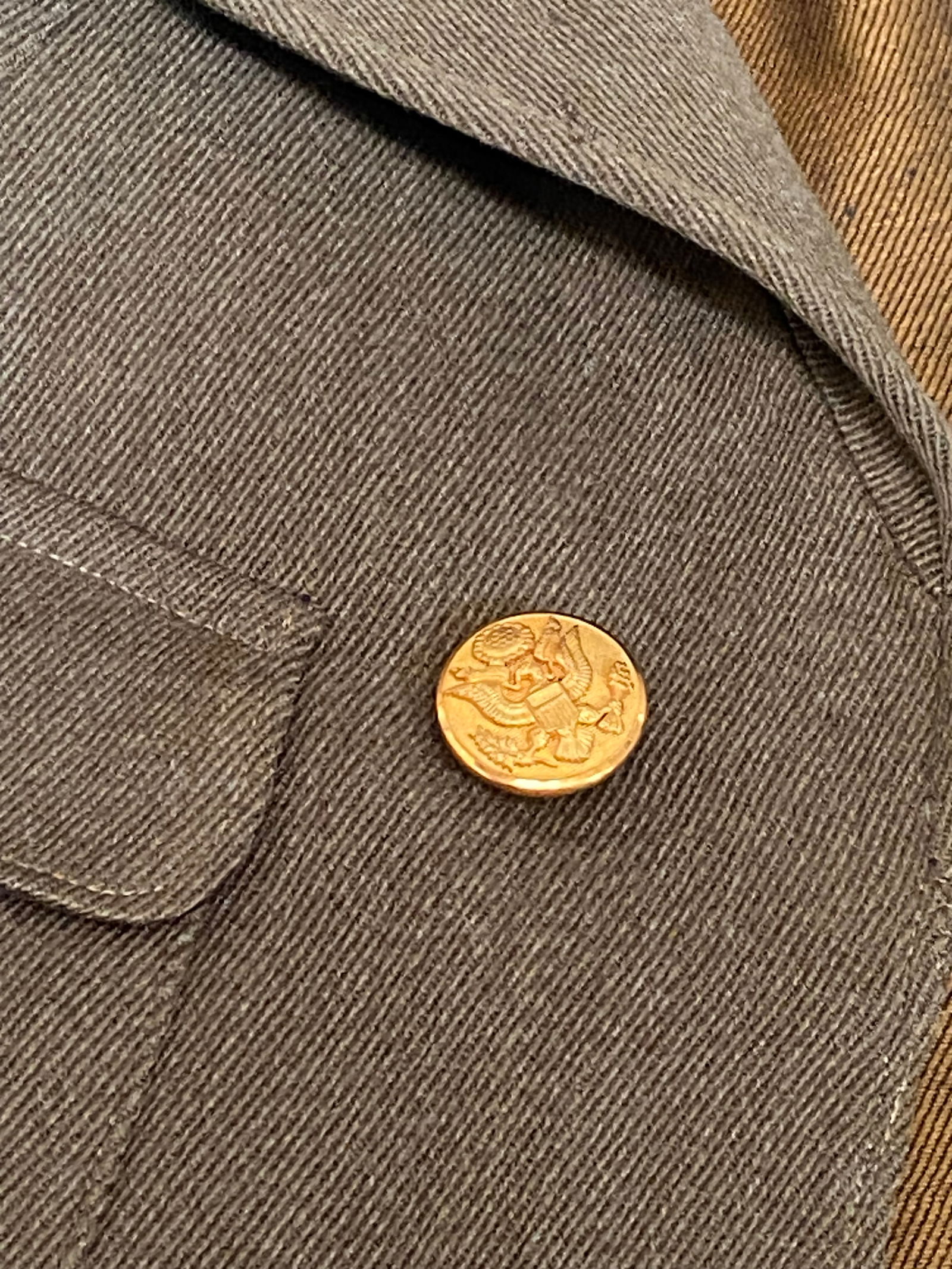 WWI 1st Army Medical Officers Uniform and Pants Dated 1919 With Medal and Insignia - 7