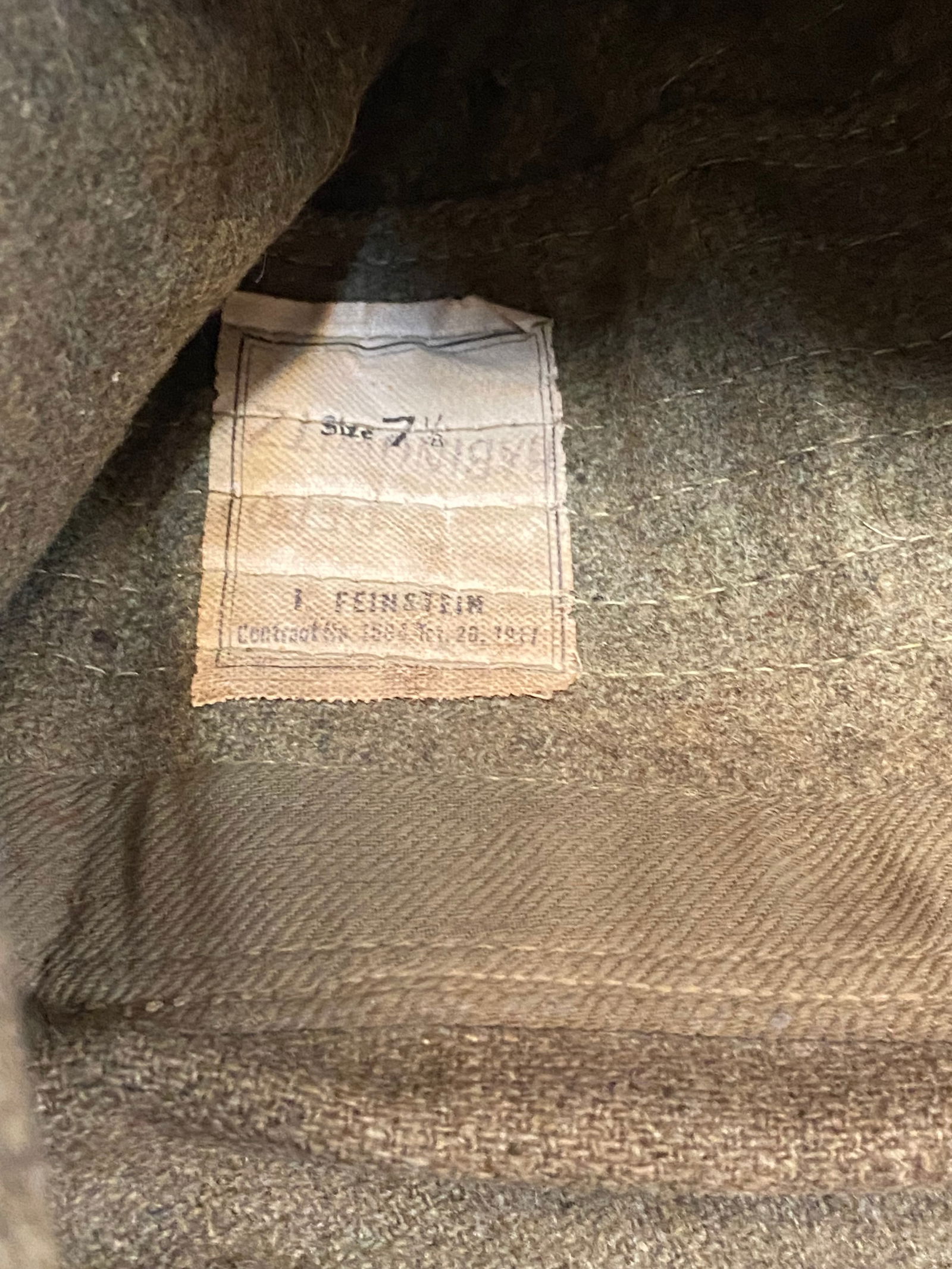 Lot of (2) WWI US Military Caps  - 7