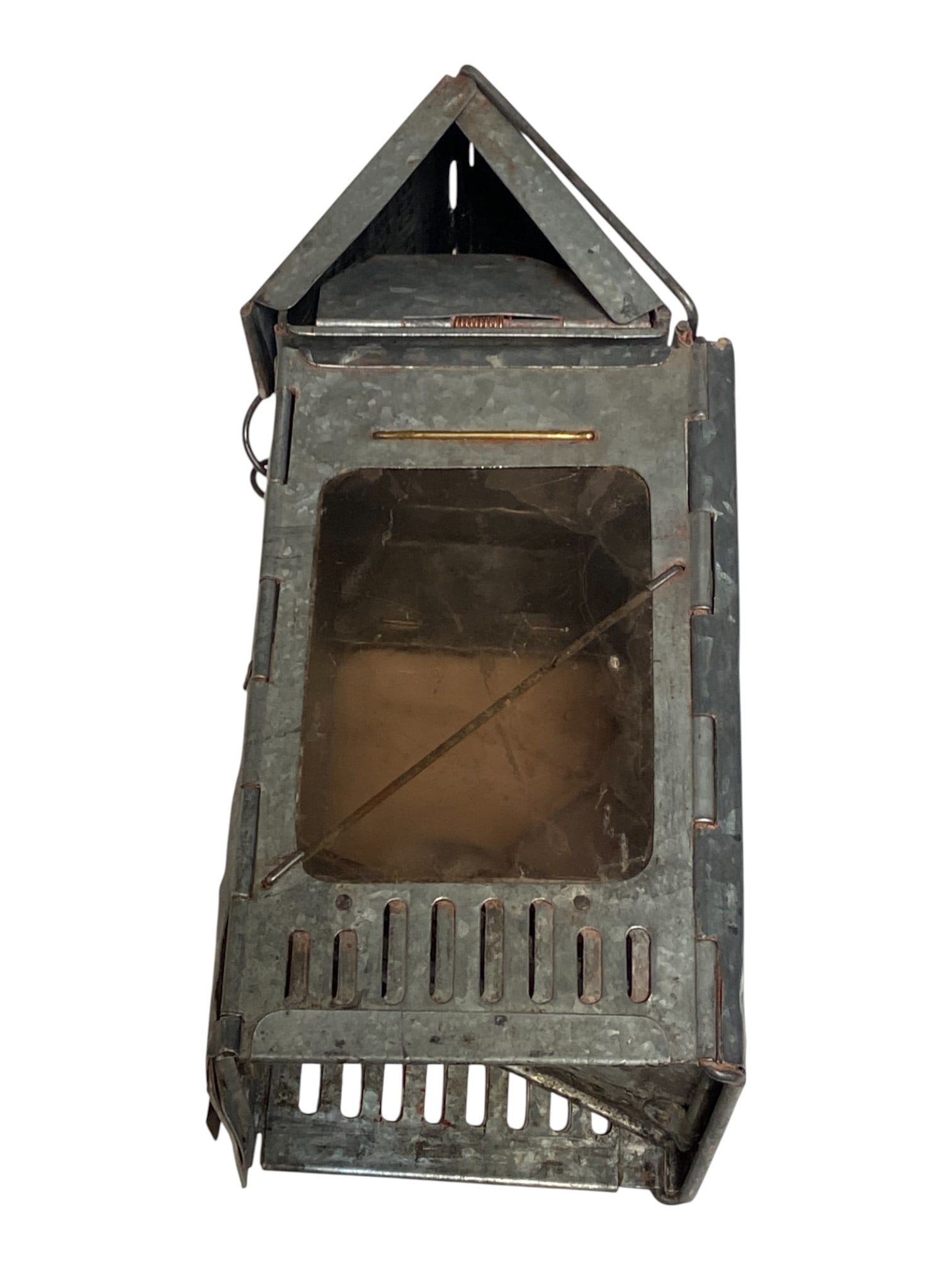 Vintage WWI Stonebridge Folding Candle Lantern - 5