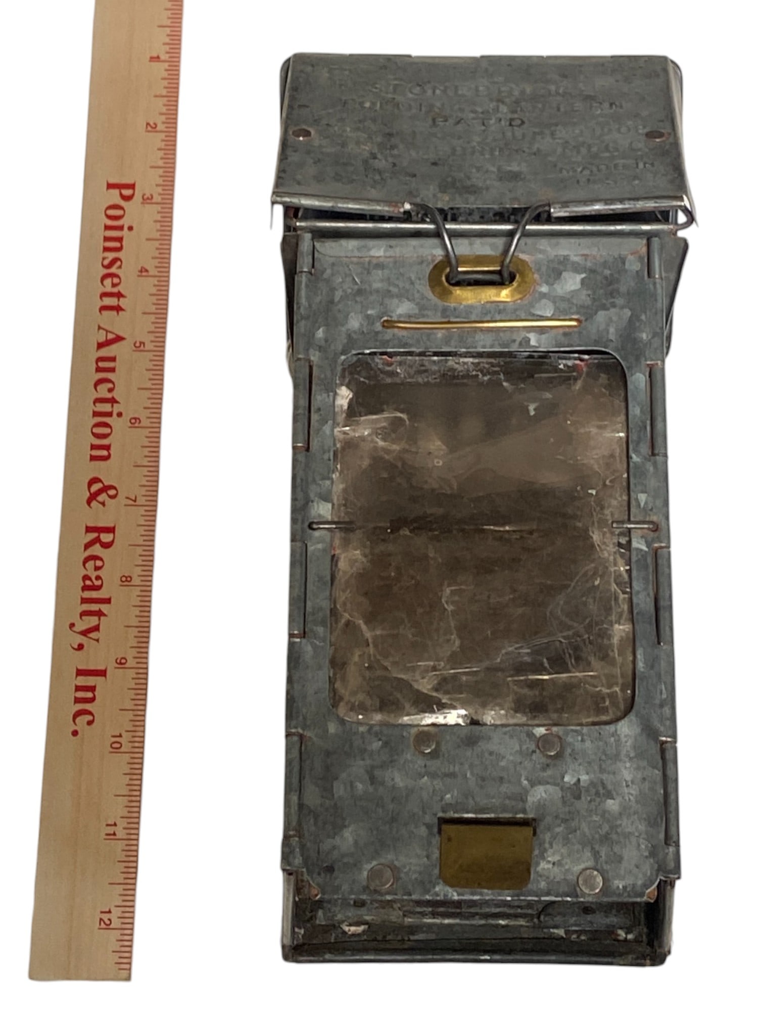 Vintage WWI Stonebridge Folding Candle Lantern - 8