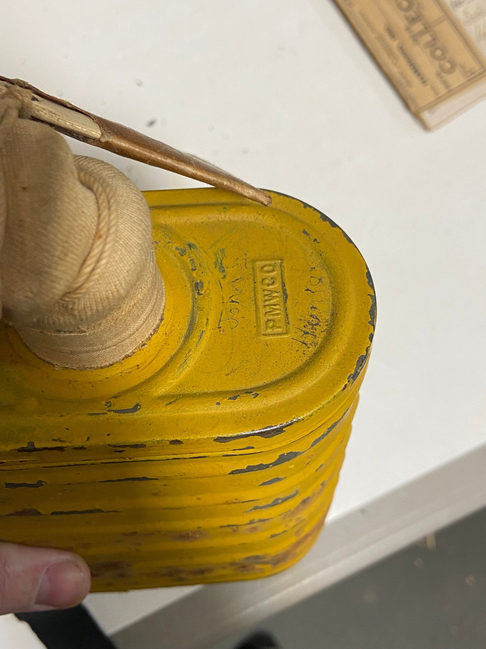 WWI Gas Mask & Mess Kit Grouping Named to John S. Hunter - 17