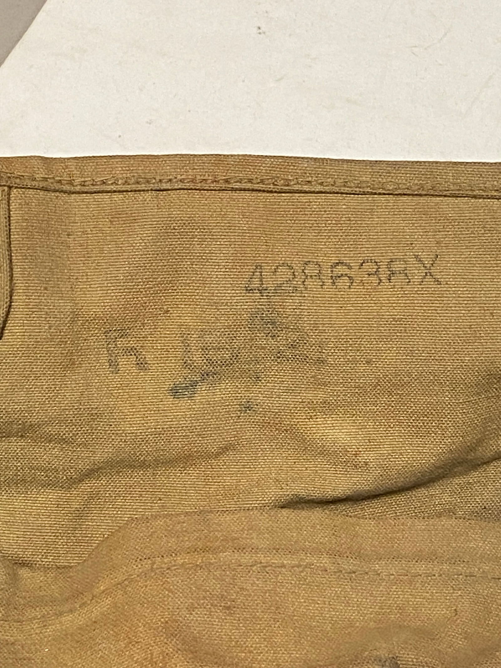 WWI Gas Mask & Mess Kit Grouping Named to John S. Hunter - 5