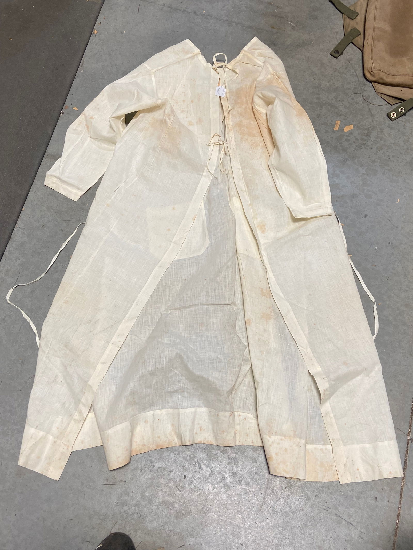 (2) Rare WWI Red Cross Nurse Dresses  - 3