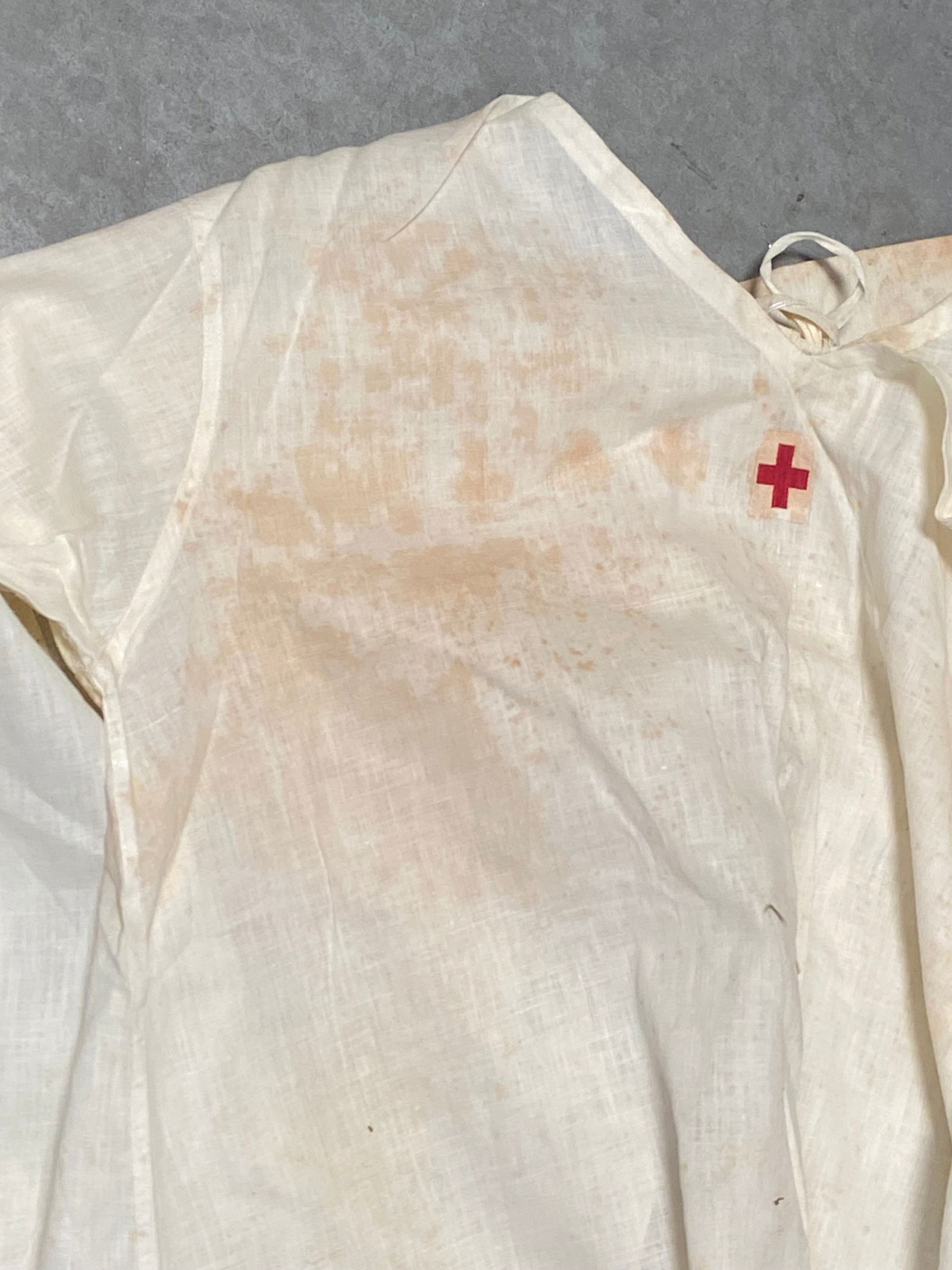 (2) Rare WWI Red Cross Nurse Dresses  - 6