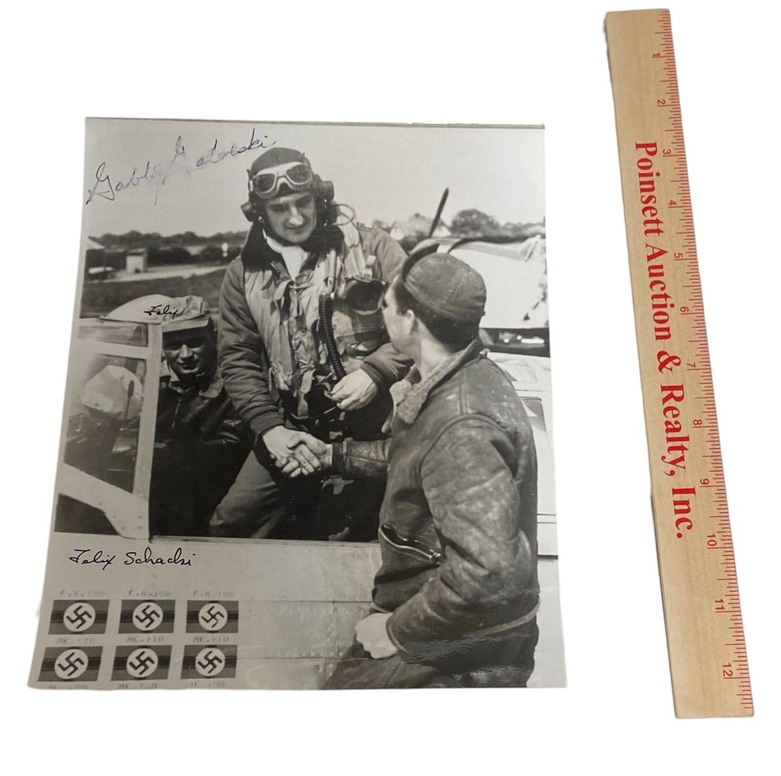 WWII US S56th Fighter Group Soldier Signed Photo - 2