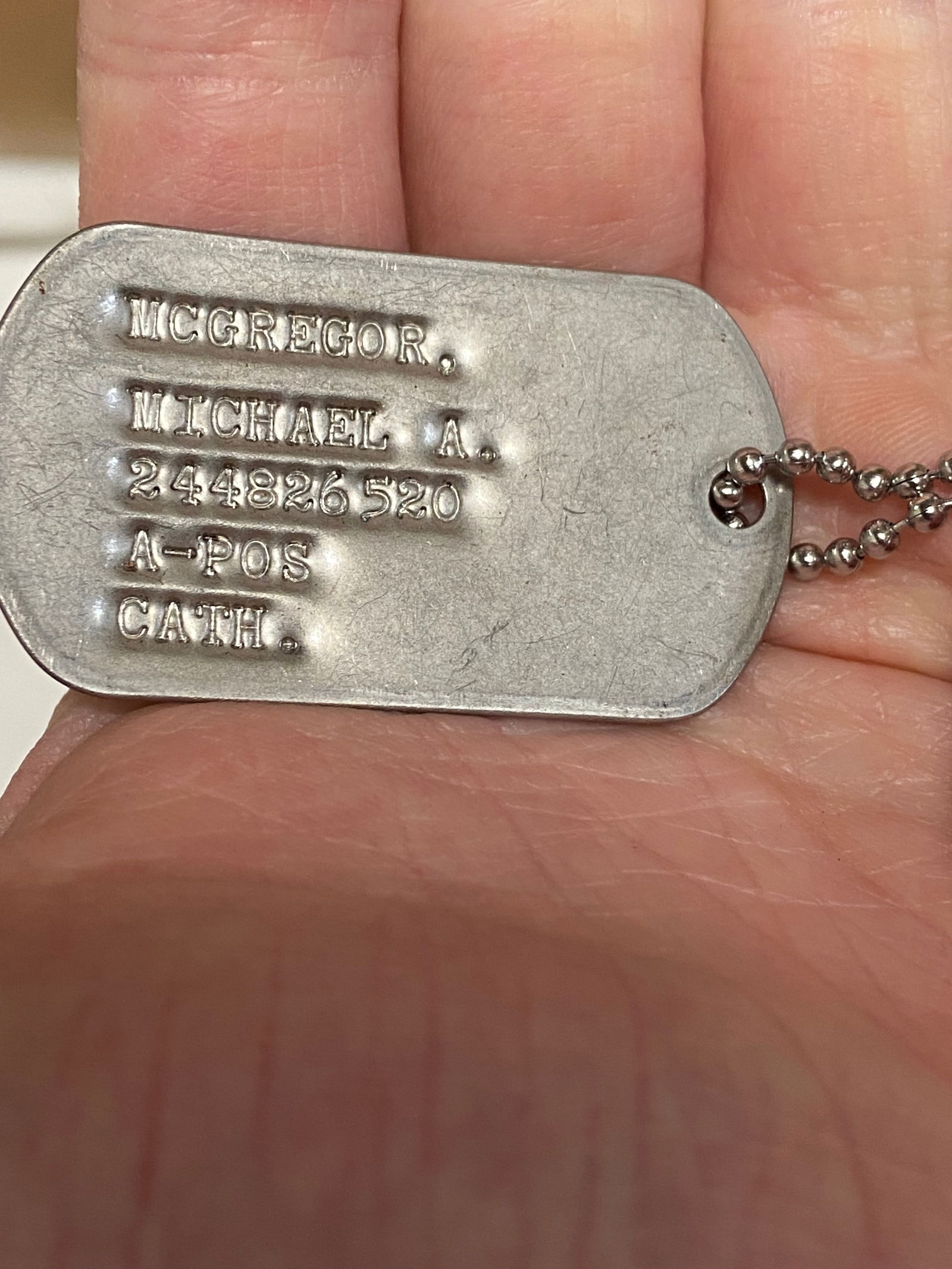 WWII US Soldier Grouping With Dog Tags Michael A Mcgregor - 3