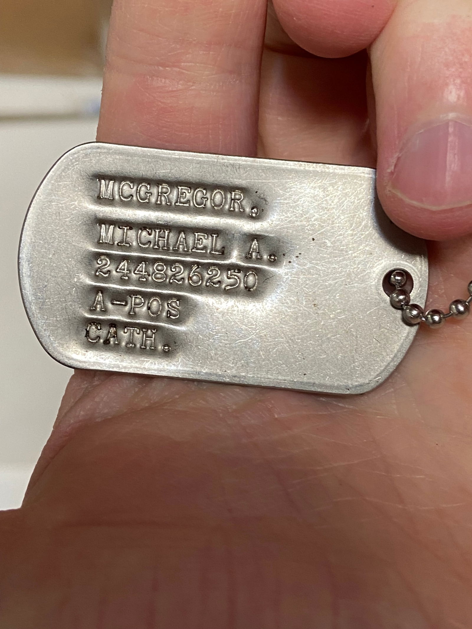 WWII US Soldier Grouping With Dog Tags Michael A Mcgregor - 4