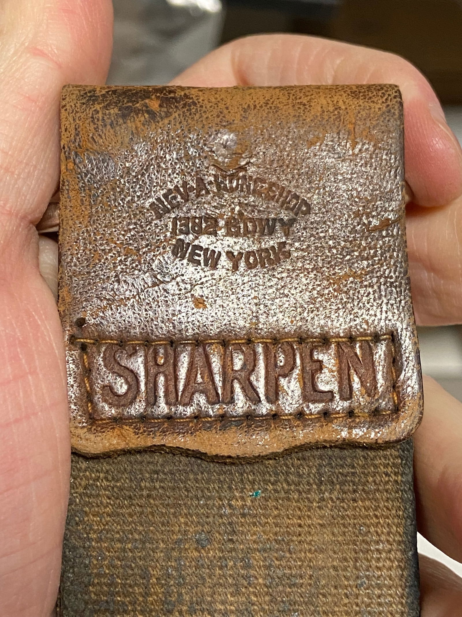 WWI Medical Department Marked Razor Strap - 3