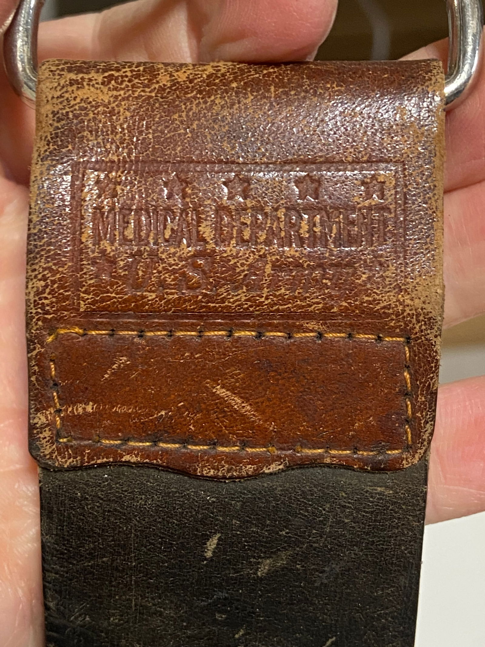 WWI Medical Department Marked Razor Strap - 4