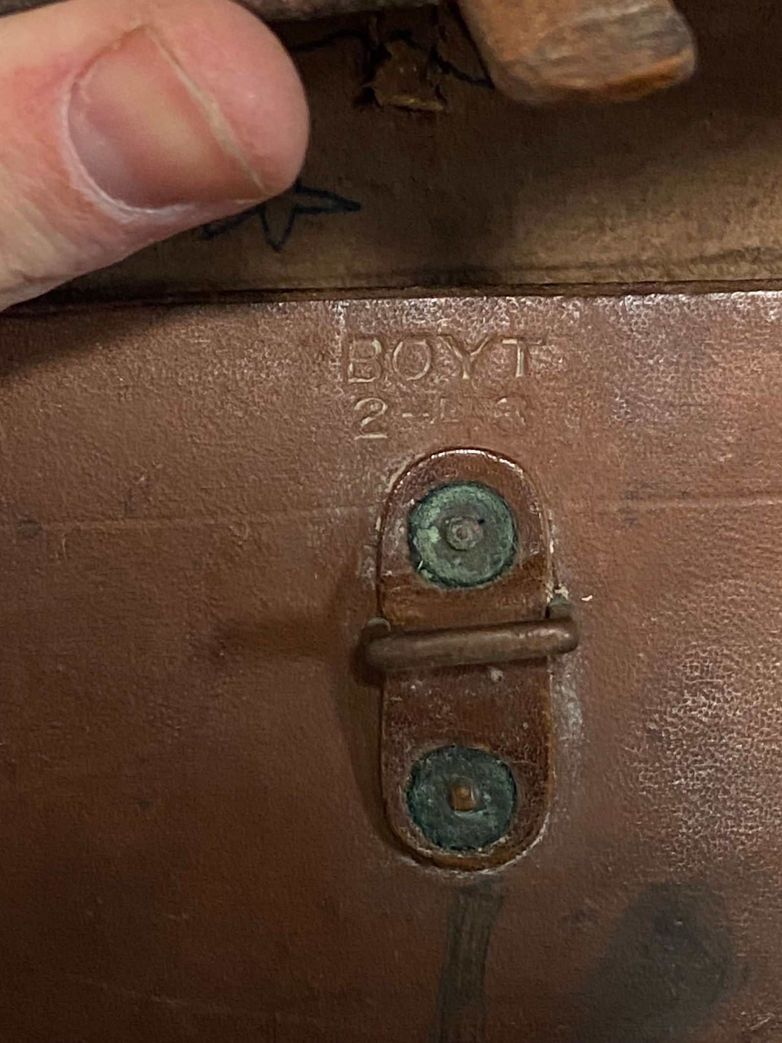 Hard To Find WWII Boyt 2-43 BAR Spare Parts Pouch with Art - 3