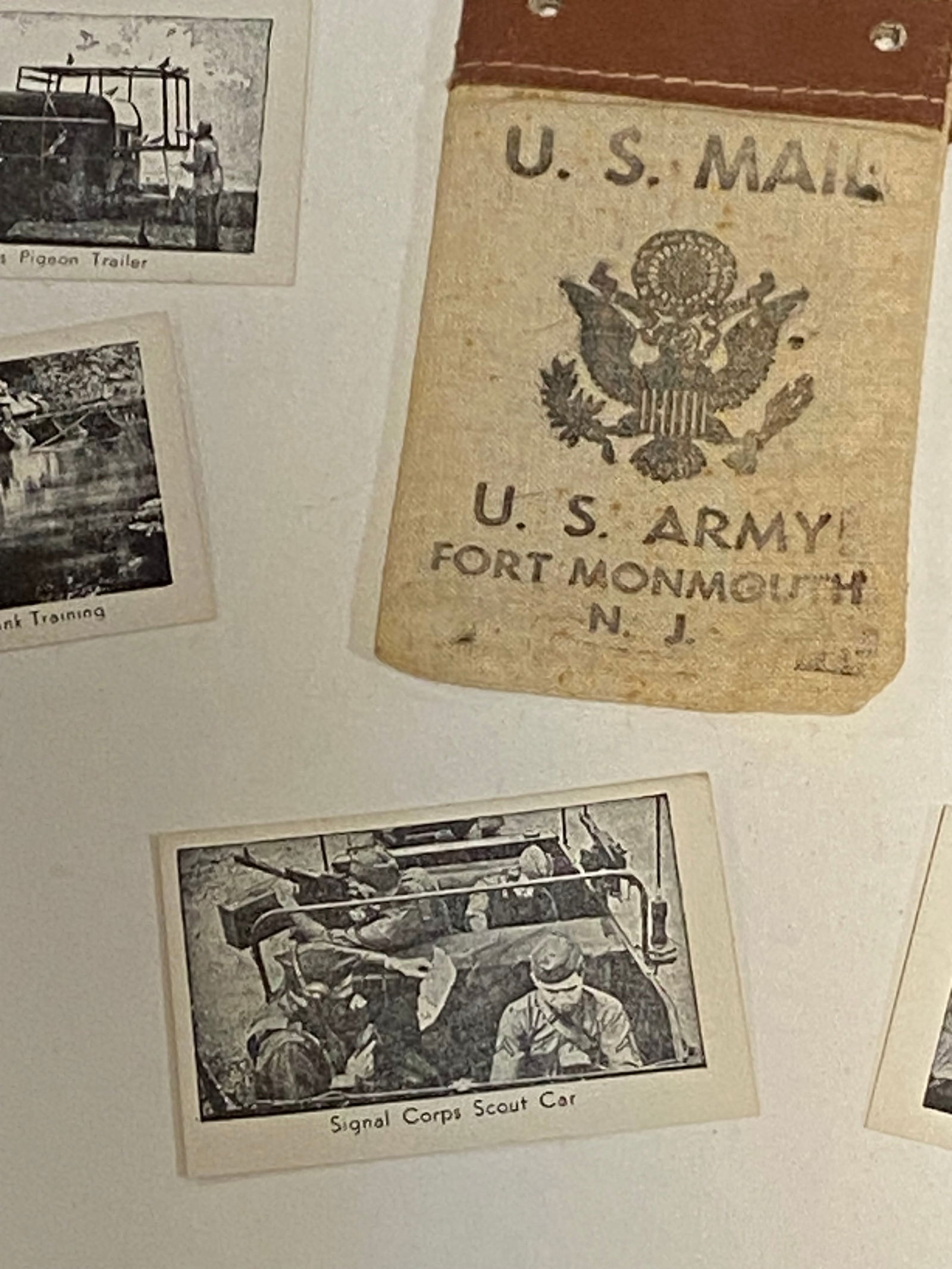 RARE US WWII Fort Monmouth NJ Mail Bag - 4