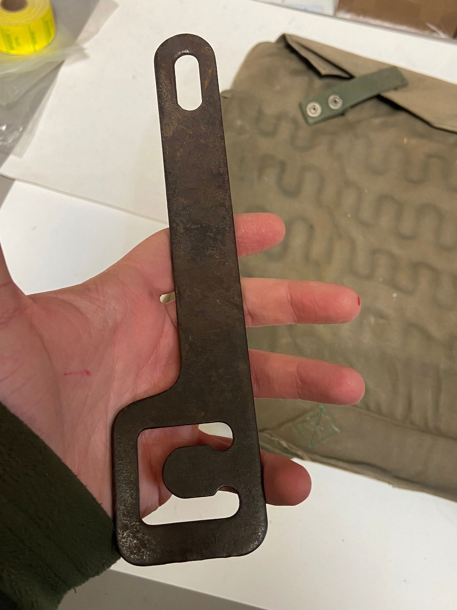 WWII Jeep Seat Cushion and Tool - 2