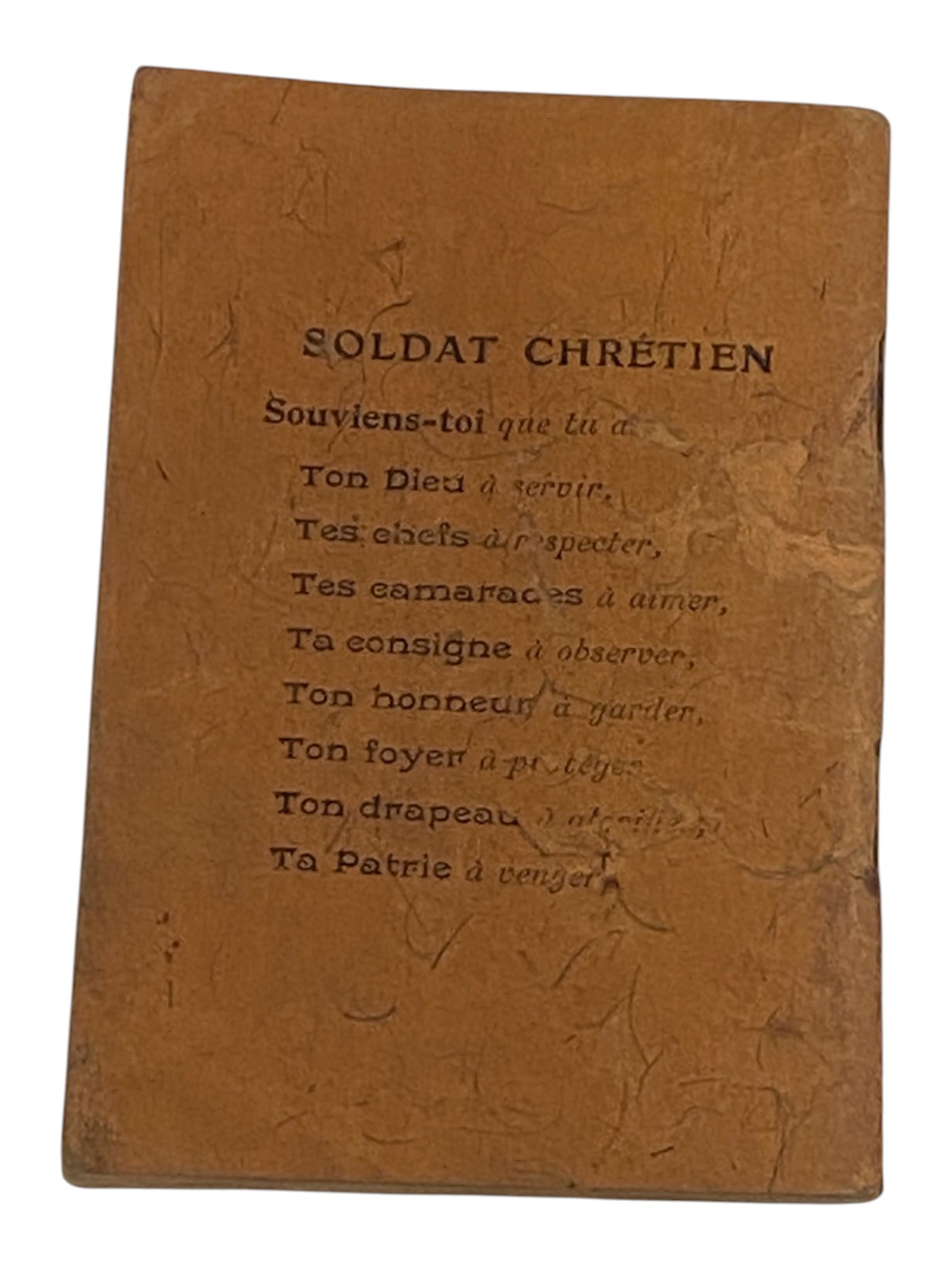 WWI French Petit Paroissien du Soldat Catholic Devotion ID'd to Vincent Victor - 3